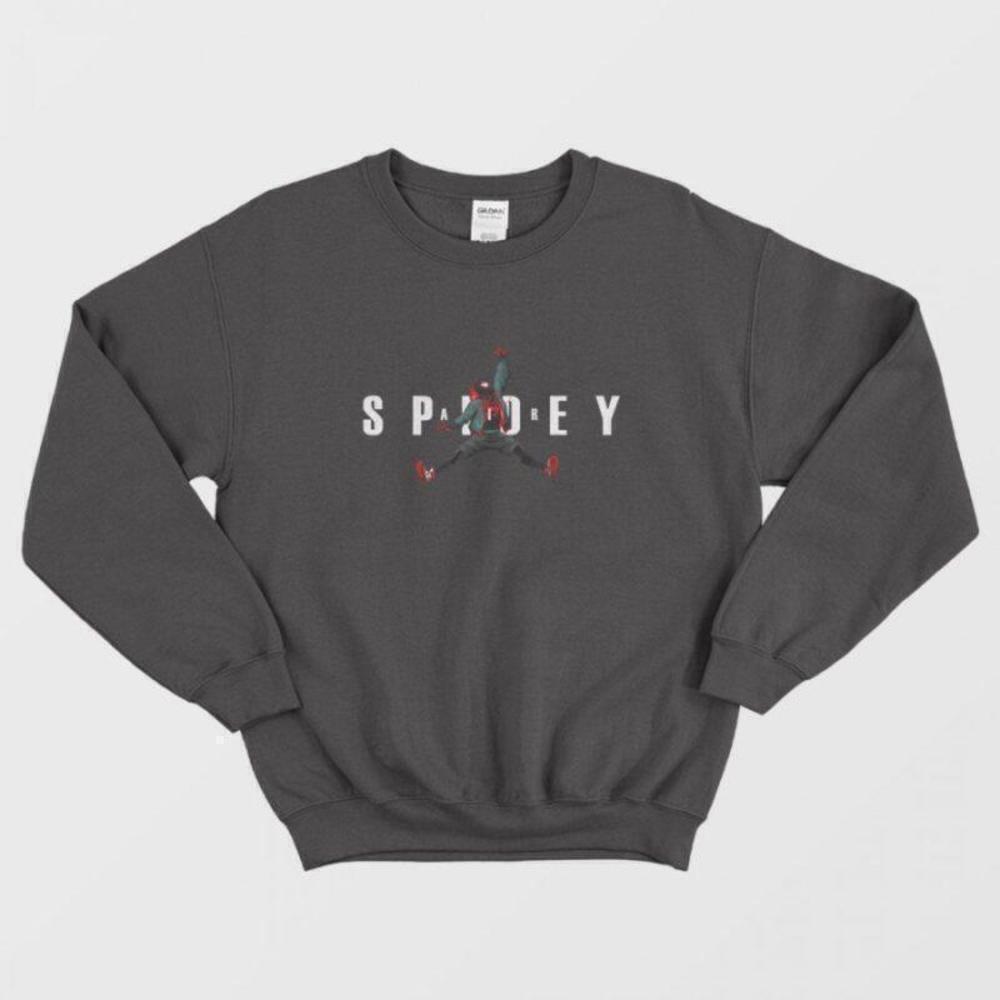Air Spidey Jump Off Spider Graphic Streetwear Unisex Casual Sweatshirt